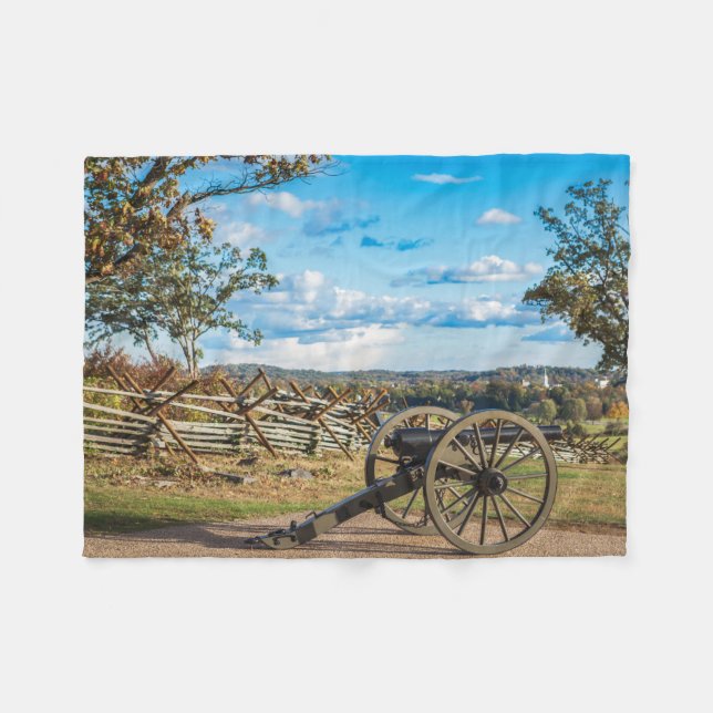 Cobertor De Velo Canons at Gettysburg (Frente (Horizontal))