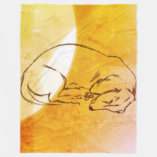 Cobertor De Velo Cão, Cachorro Dormindo Folha De Cachorro