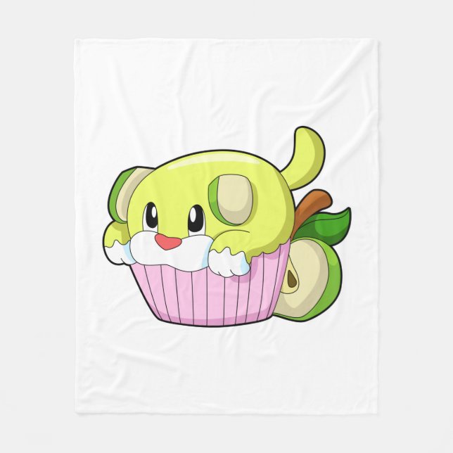 Cobertor De Velo Cão com Bolo (Frente)