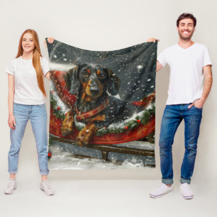 Cobertor De Velo Cão de Natal Festivo