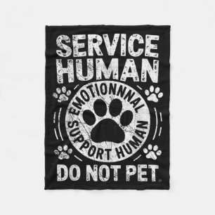 Cobertor De Velo Cão de Serviço Humano Não Faça Carinho Resgate Div