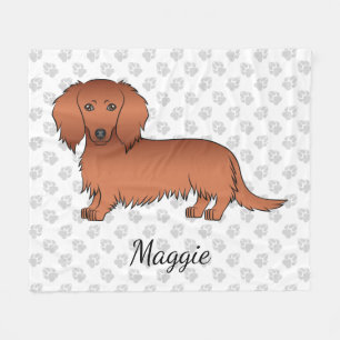 Cobertor De Velo Cão e nome do desenho animado de cabelo longo ver