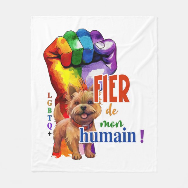 Cobertor De Velo cão Norwich Terrier (Frente)