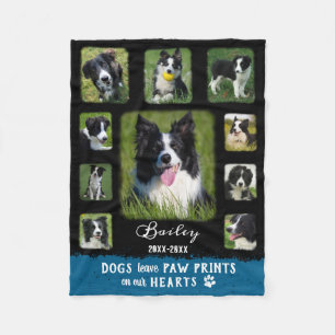 Cobertor De Velo Cão Personalizado Colagem de Fotografias Desbotad