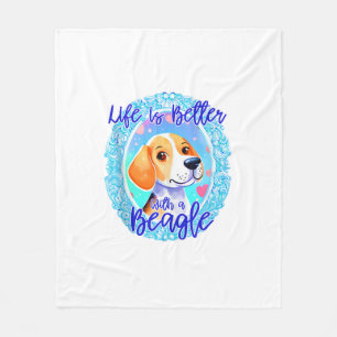 Cobertor De Velo Cãozinho dona da Beagle cachorrinho mamã beagle cã