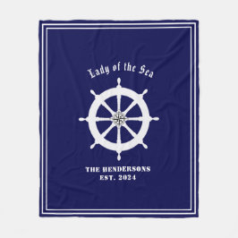 Cobertor De Velo Capacete com rosa de bússola azul-Marinho personal
