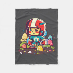 Cobertor De Velo Capacete de Menino Ovos de Páscoa Futebol Páscoa 3