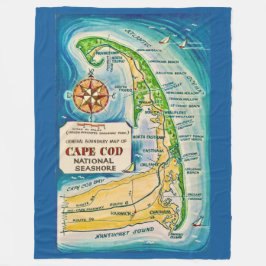 Cobertor De Velo Cape Cod National Seashore Throw Blanket
