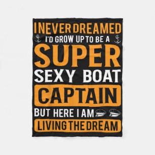 Cobertor De Velo Capitão Design para Homens Barco Bo
