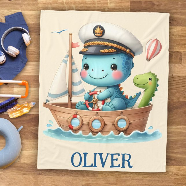 Cobertor De Velo Capitão do veleiro Cute Trex (Criador carregado)