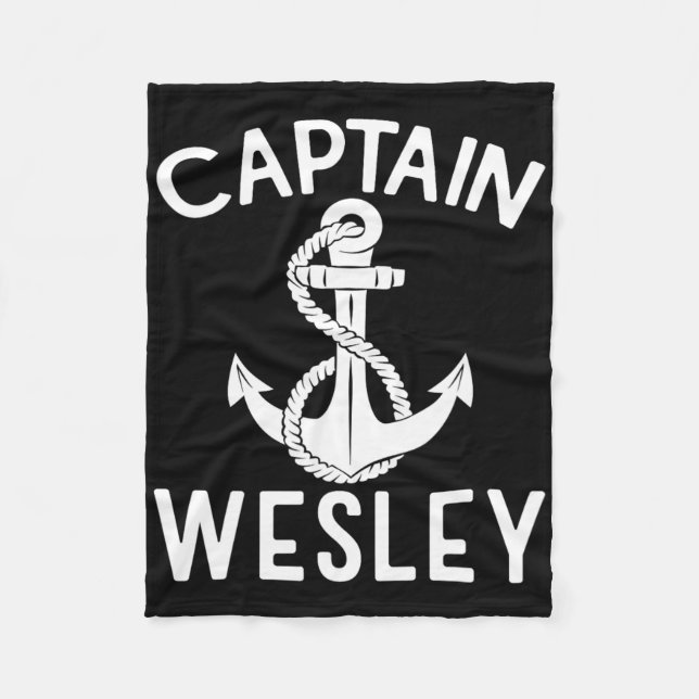 Cobertor De Velo Capitão Wesley Âncora Embarcação Iate Barco  (Frente)