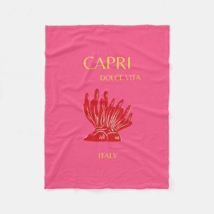 Cobertor De Velo Capri, Itália, rosa