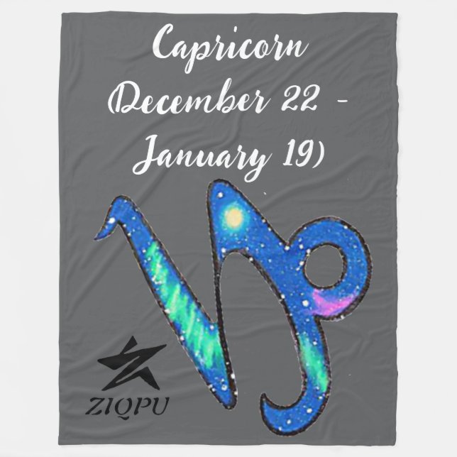 Cobertor De Velo Capricorn Throw Blanket (Frente)
