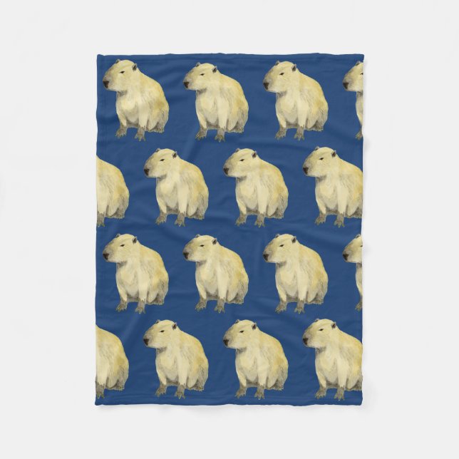 Cobertor De Velo Capybara Fleece Blanket (Frente)