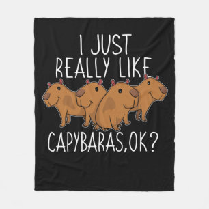 Cobertor De Velo Capybara Gift Kids Women Cute Capybara