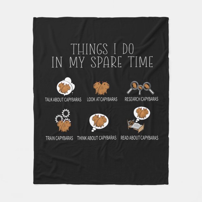 Cobertor De Velo Capybara Lover Art Kids Funny Capybara (Frente)