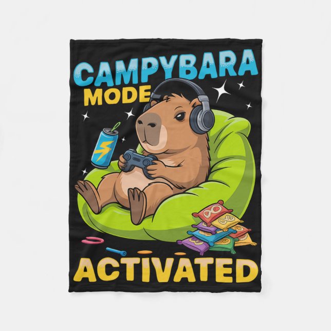 Cobertor De Velo Capyra Gamer Jogos 2  (Frente)