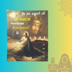 Cobertor De Velo Caractere de prática cristã Sherpa Blanket