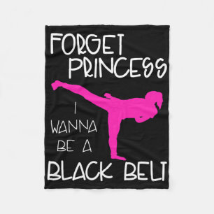 Cobertor De Velo Carateiro Engraçado Camisa Negra Belt Artes Marcia