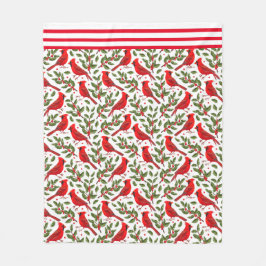 Cobertor De Velo Cardeais de Natal Vermelho