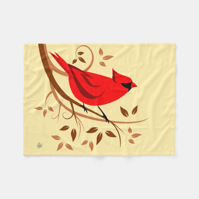 Cobertor De Velo Cardinal Vermelho (Frente (Horizontal))