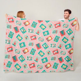 Cobertor De Velo Carimbos de Prefácio de Natal Retroativos