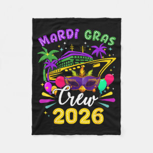 Cobertor De Velo Carnaval Mardi Gras Cruzeiro Tripulação 2026 Viage