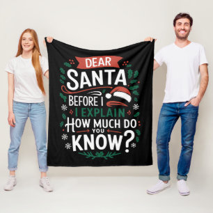 Cobertor De Velo Caro Papai Noel, Antes de Explicar Quanto Você Sab
