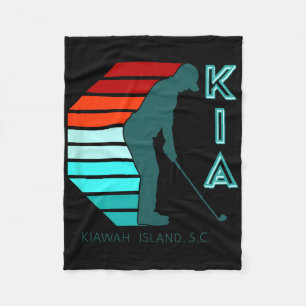 Cobertor De Velo Carolina do Sul Golfing Pro Retro Beach Kiawah Isl