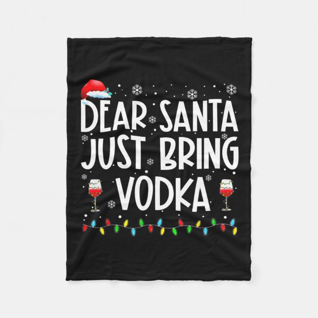 Cobertor De Velo Caros Papais noeis, Tragam Pijamas De Natal De Vod (Frente)