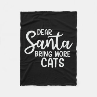 Cobertor De Velo Caros Papais noeis Trazem Mais Gatos Feliz Família