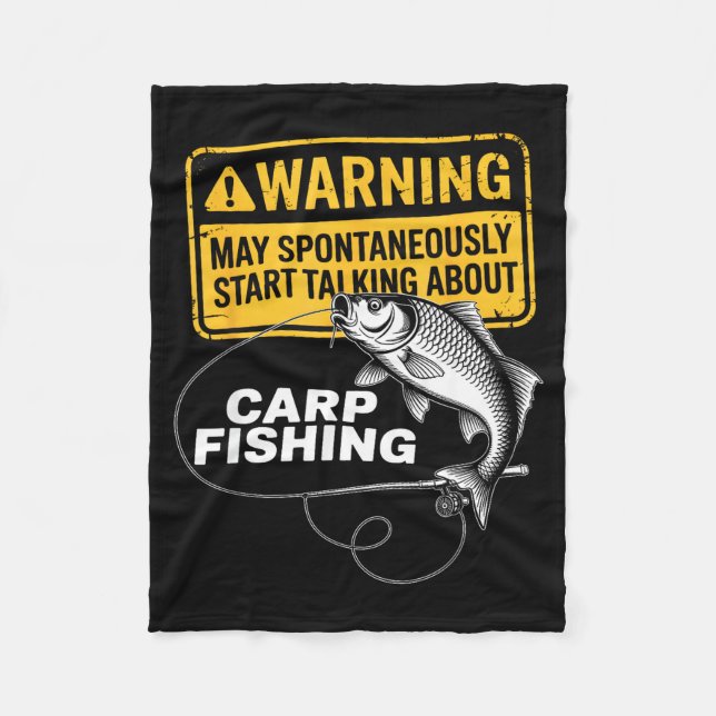 Cobertor De Velo Carp Fishing Design For Men Funny Catfish And Carp (Frente)
