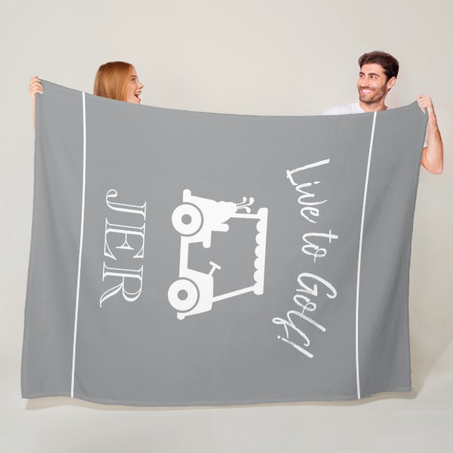 Cobertor De Velo Carrinho de Golfe ao Vivo em Cinzas de Golfe Monog (In Situ)