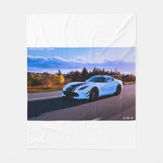 Cobertor De Velo carro desportivo branco Fleece Blanket