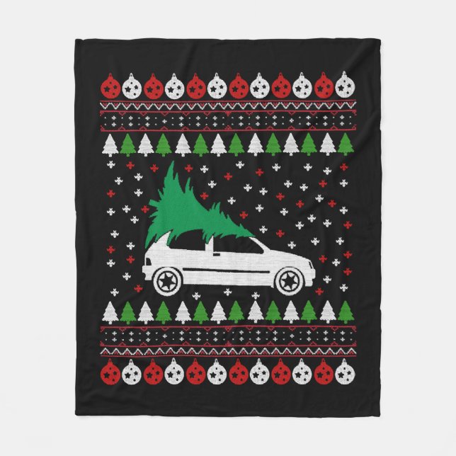 Cobertor De Velo Carro Natal (Frente)