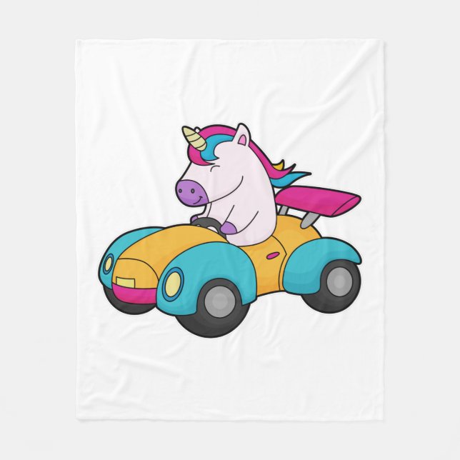Cobertor De Velo Carro Unicorn (Frente)