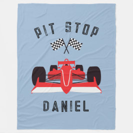 Cobertor De Velo Carro Vermelho para Crianças Azuis Modernos