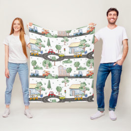 Cobertor De Velo Carros bonitos na cidade padrão para meninos peque