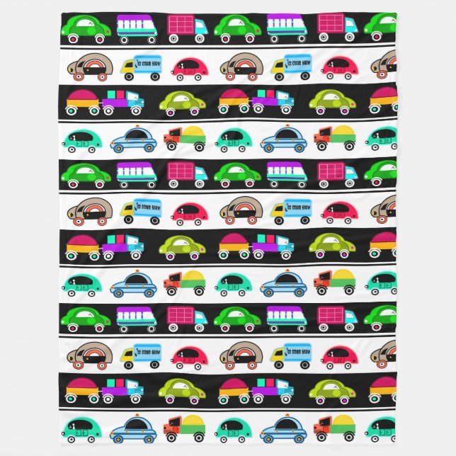 Cobertor De Velo Carros engraçados (Frente)