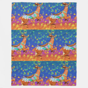 Cobertor De Velo Carrossel Stag Fleece Blanket