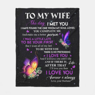 Cobertor De Velo Carta De Amor À Minha Esposa Do Marido Valentine