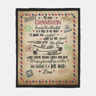Cobertor De Velo Carta Personalizada Para Meu Grande Filho