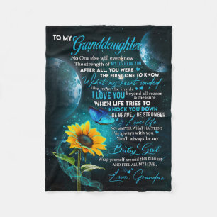Cobertor De Velo Carta Personalizada Para Minha Neta