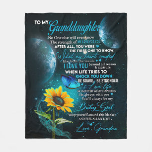 Cobertor De Velo Carta Personalizada Para Minha Neta