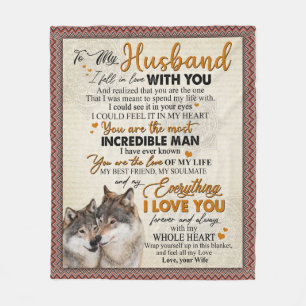 Cobertor De Velo Carta Personalizada Para O Meu Marido Da Mulher