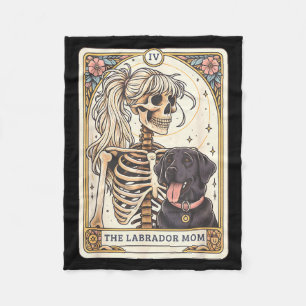 Cobertor De Velo Cartão de Tarot Mãe Black Lab Esqueleto de Labrado