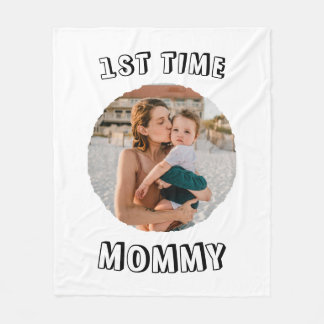 Cobertor De Velo Cartão personalizado para a primeira vez da Mamãe