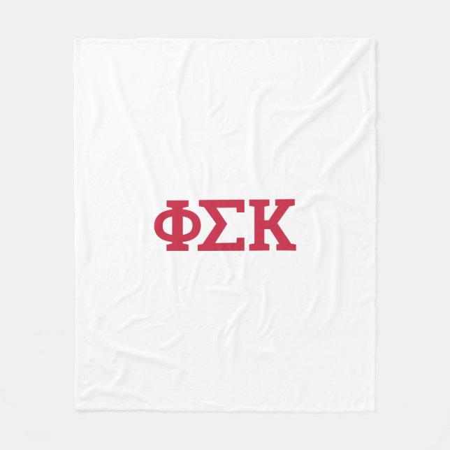Cobertor De Velo Cartas Phi Sigma Kappa (Frente)