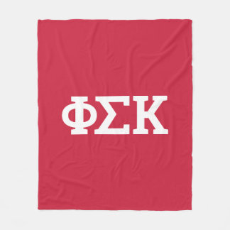 Cobertor De Velo Cartas Phi Sigma Kappa