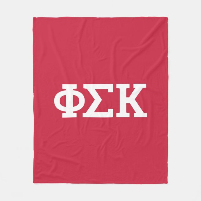 Cobertor De Velo Cartas Phi Sigma Kappa (Frente)